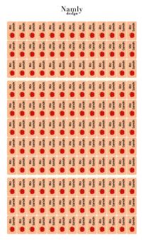 Self-Adhesive Name Labels 140 pcs