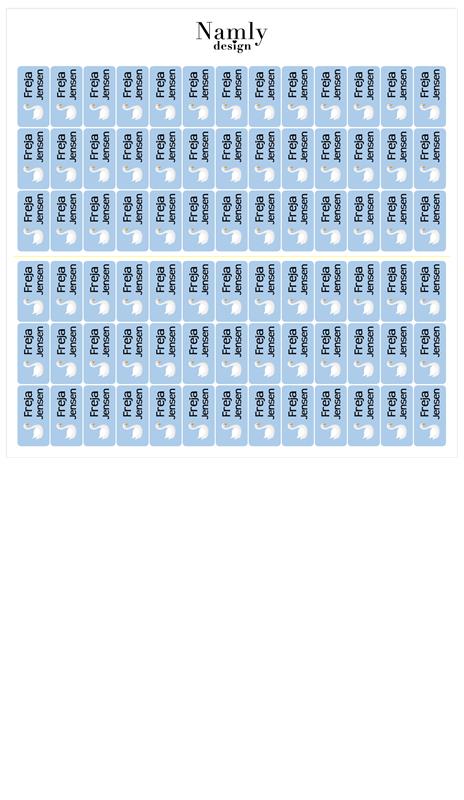 Self-Adhesive Name Labels 70 pcs