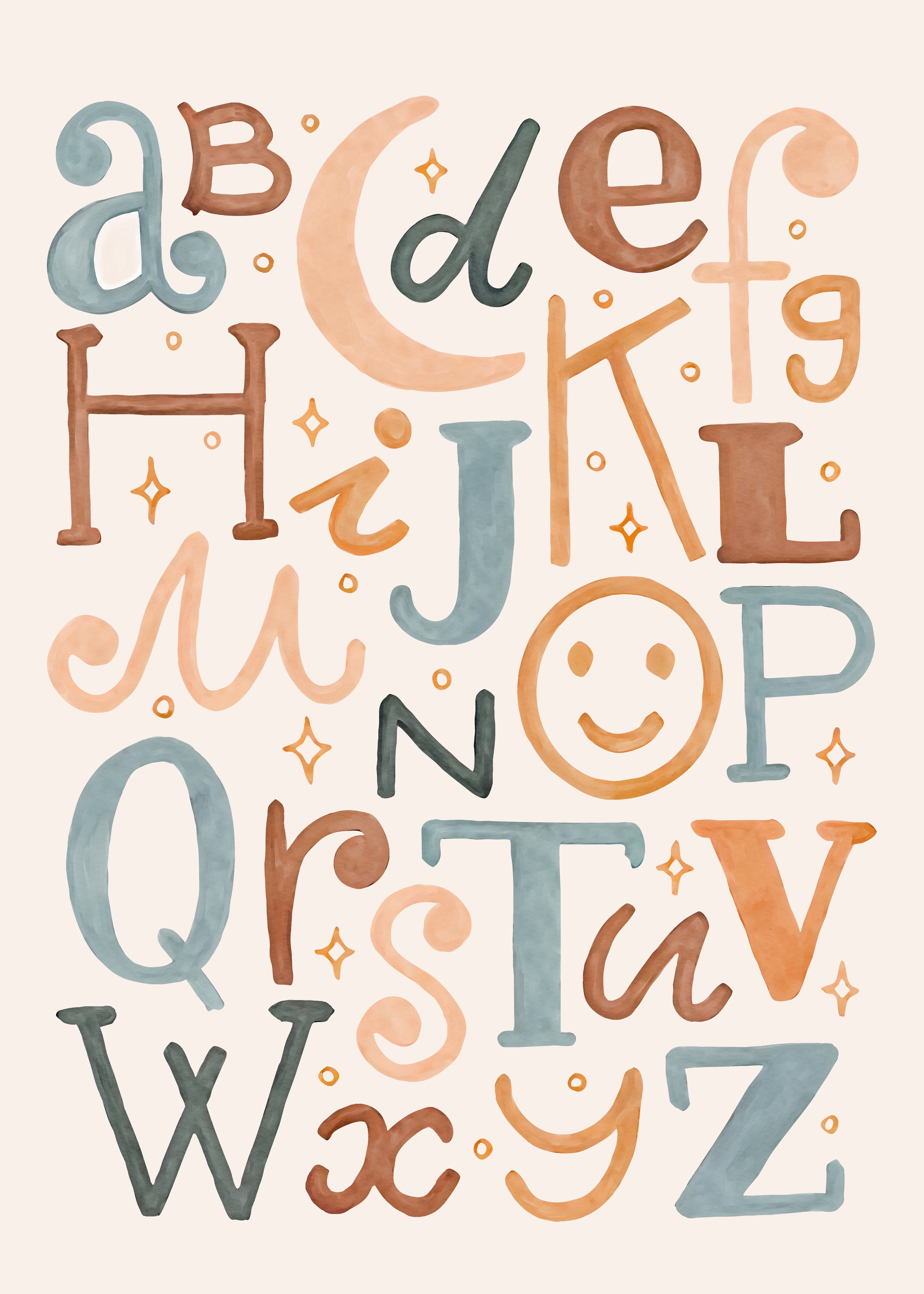 Poster - Alphabets / Smiley