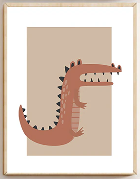 Poster – Nordic Kids Bedroom / Alligator