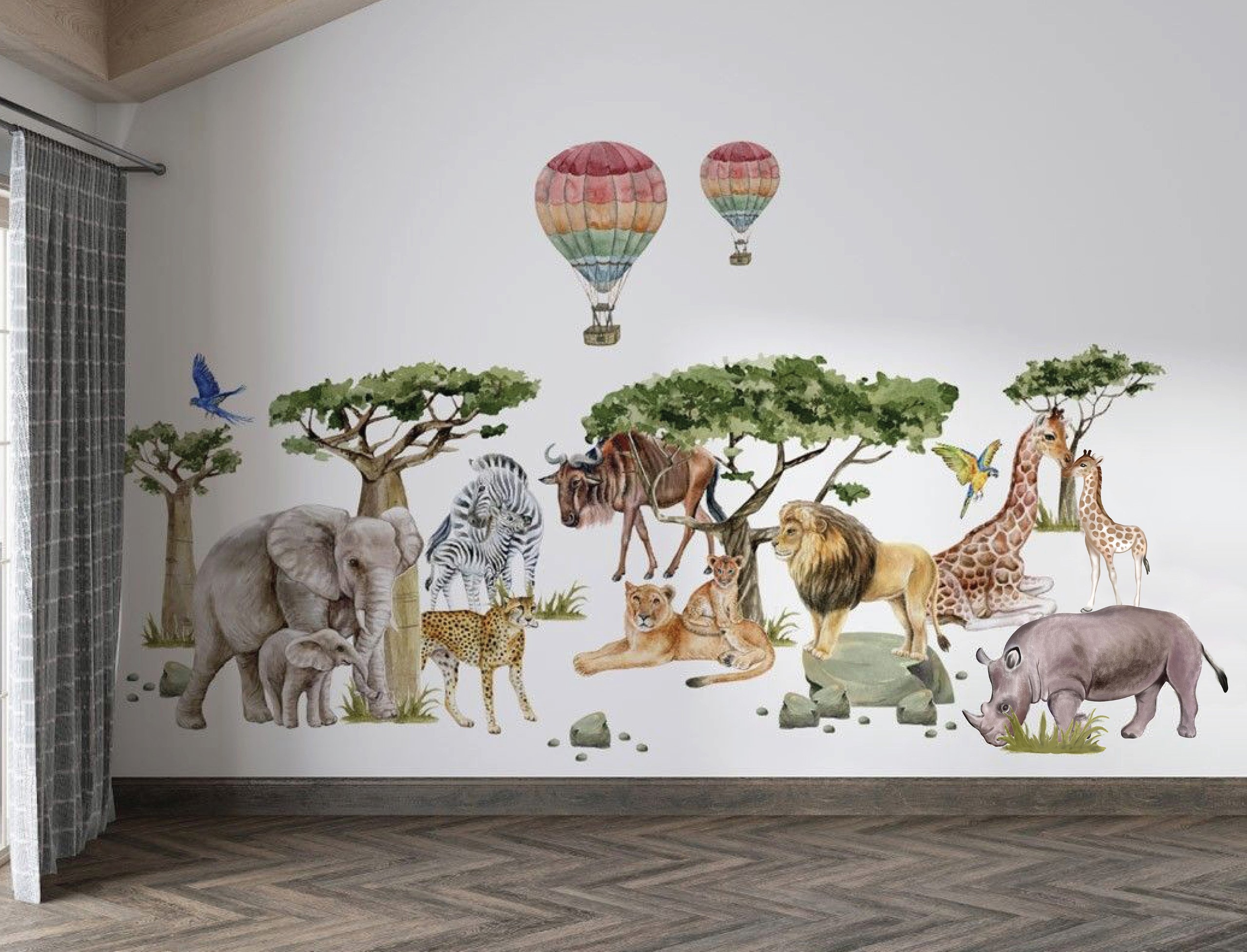 Wallsticker - Safari African Animals