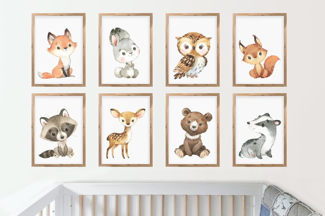 Posters - Forest Animals / Set of 8
