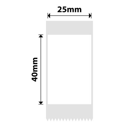 NIIMBOT Label Stickers D101 Series 25 x 40 mm / 155 pcs / White