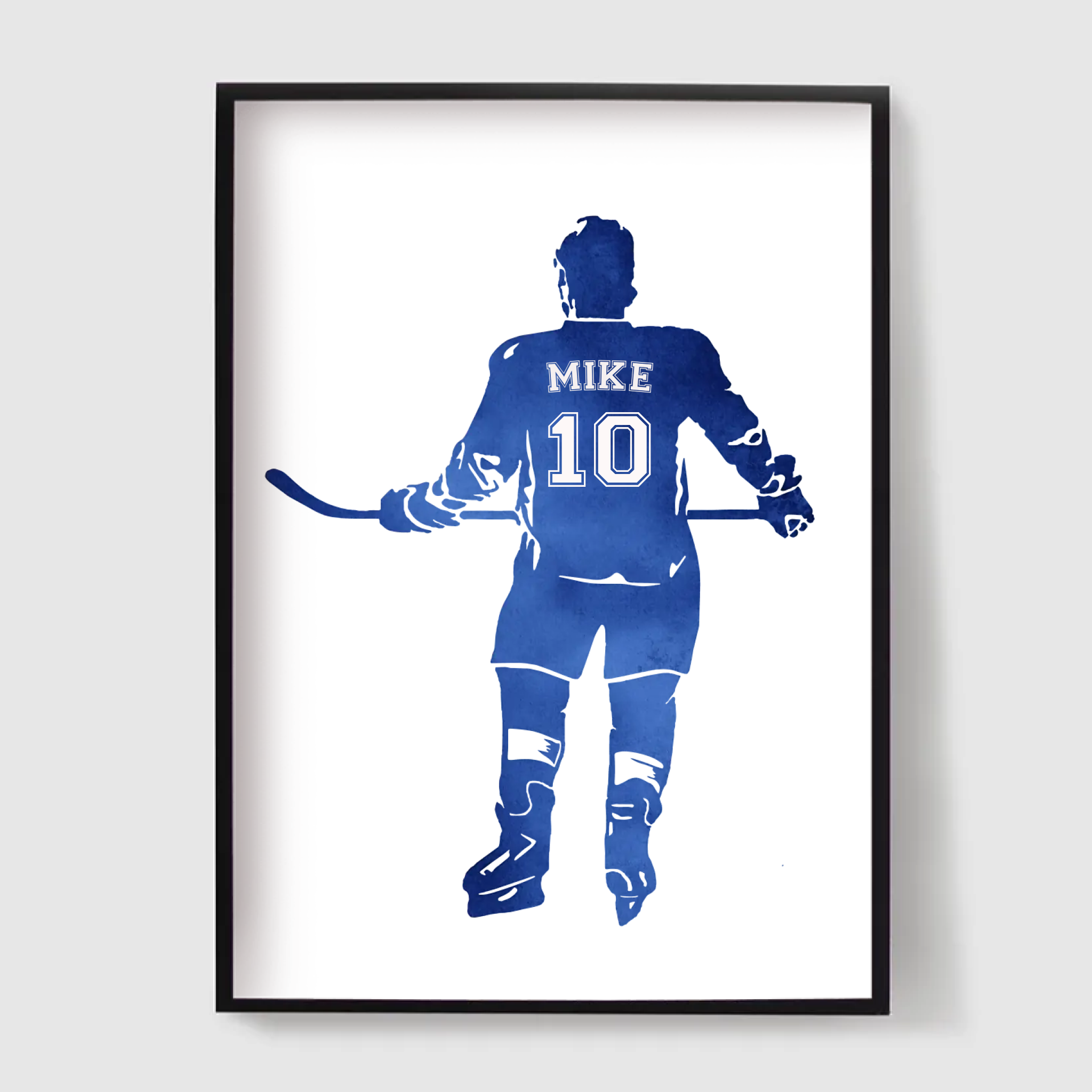 Poster -  Hockey Player Jersey / Personalised