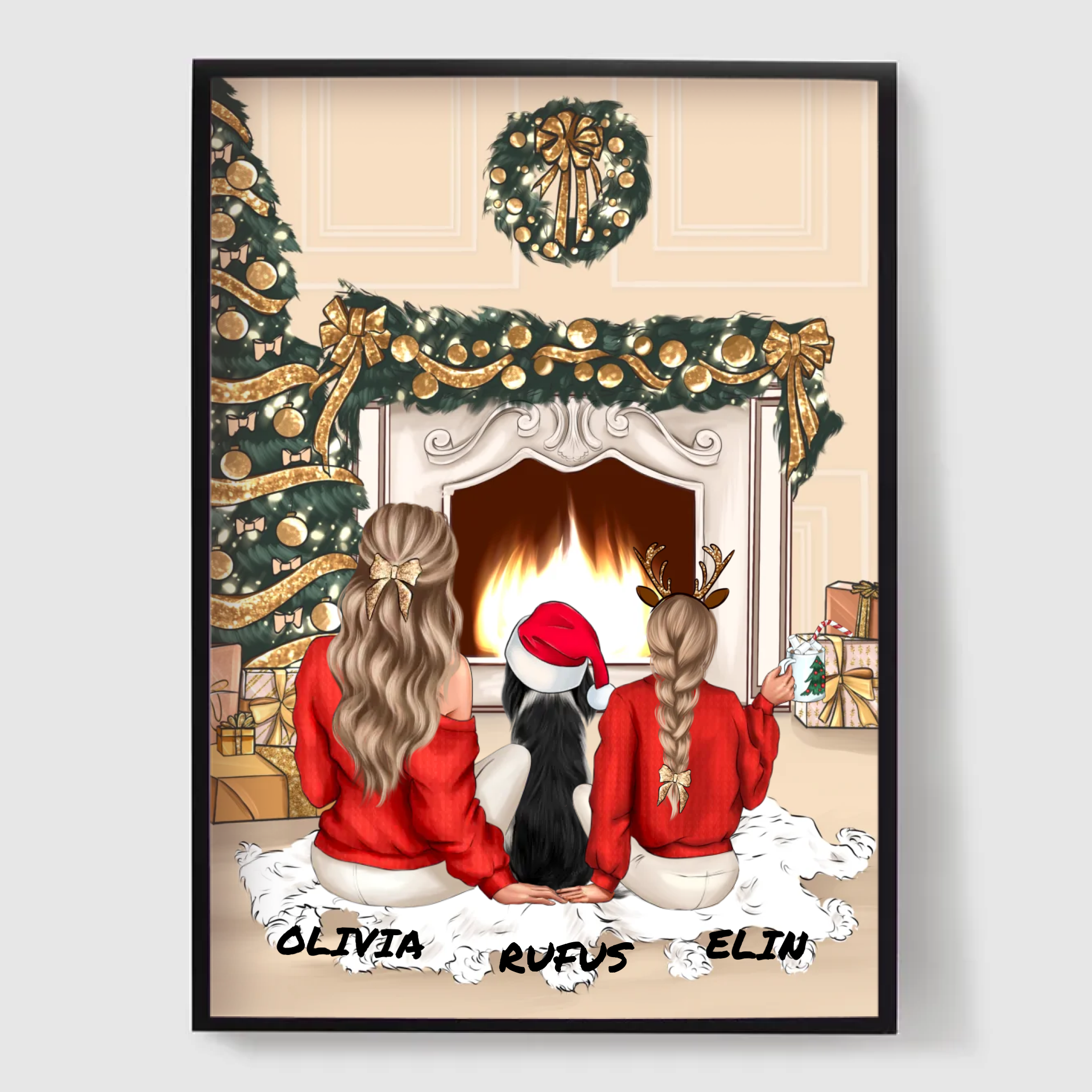 Personalized Poster - Cozy Christmas Scene