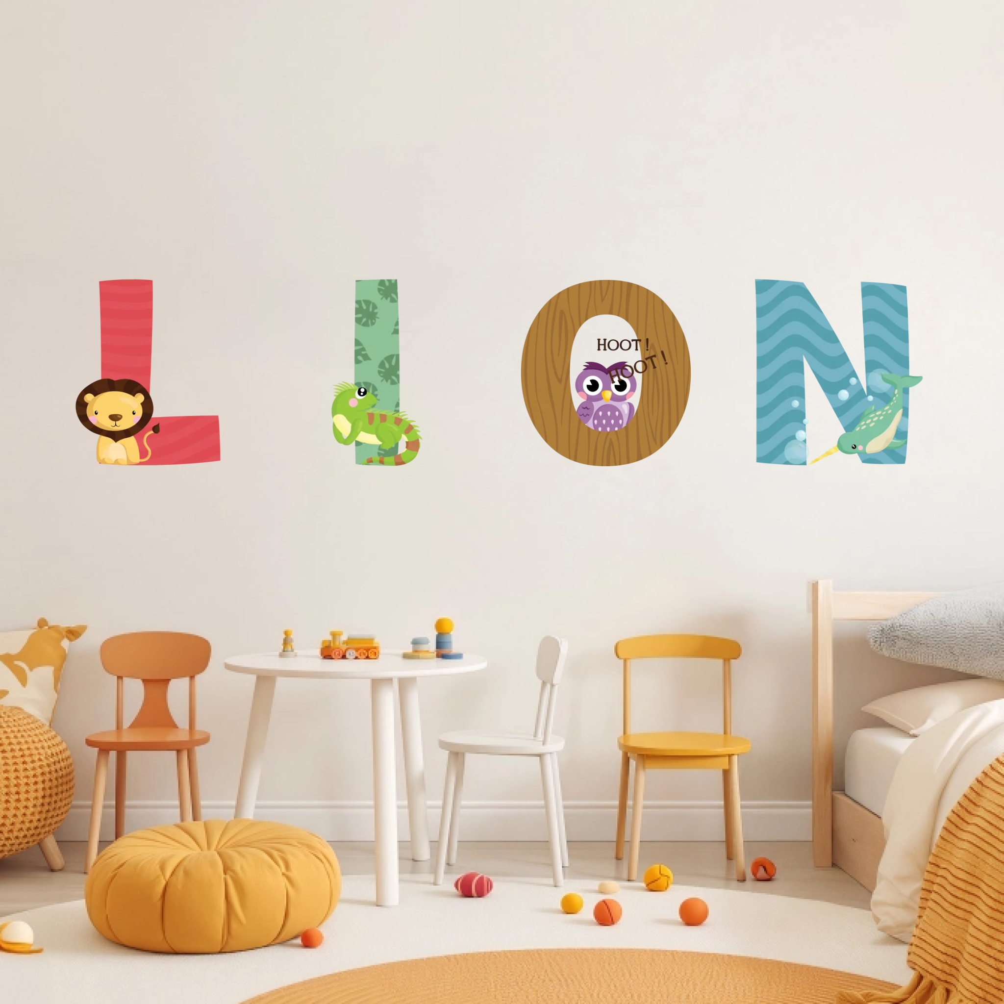 Lion Animal-Themed Wall Sticker