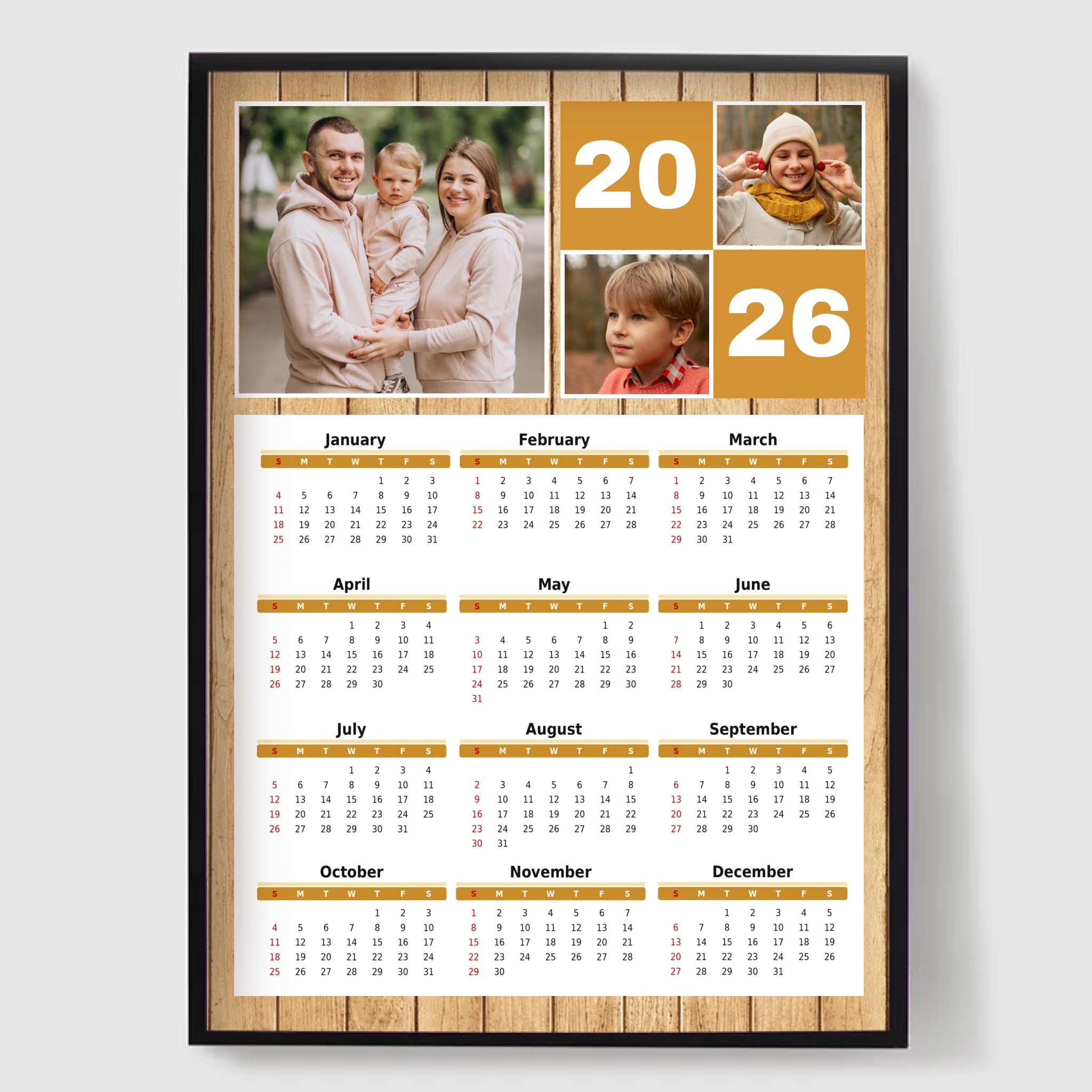 Personalised Poster - Calendar 2026
