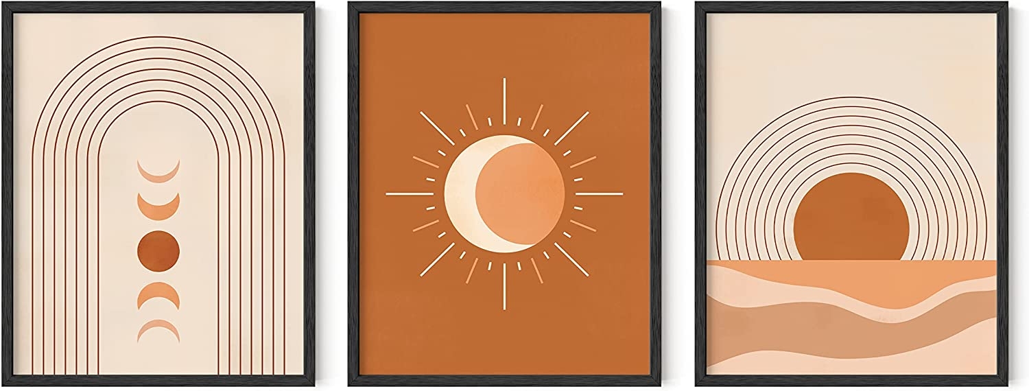 Poster - Boho  /  Mid Century Boho / Set of 3