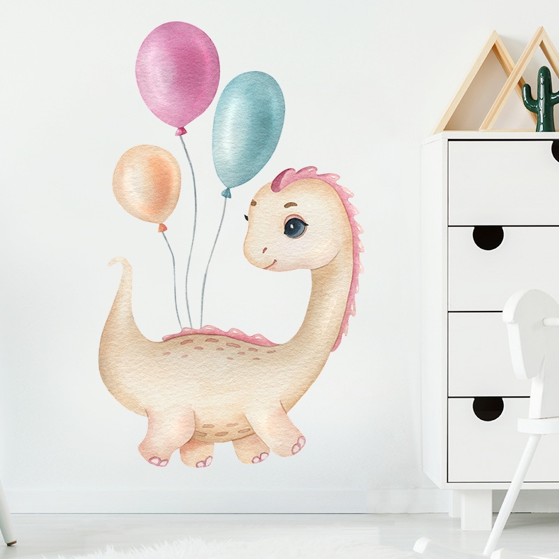 Wallsticker - Baby Dinosaur with Balloons 2