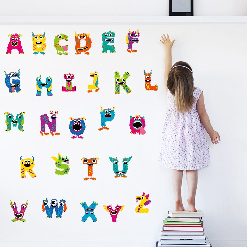 Wallsticker - Mini Monsters / Alphabet ABC