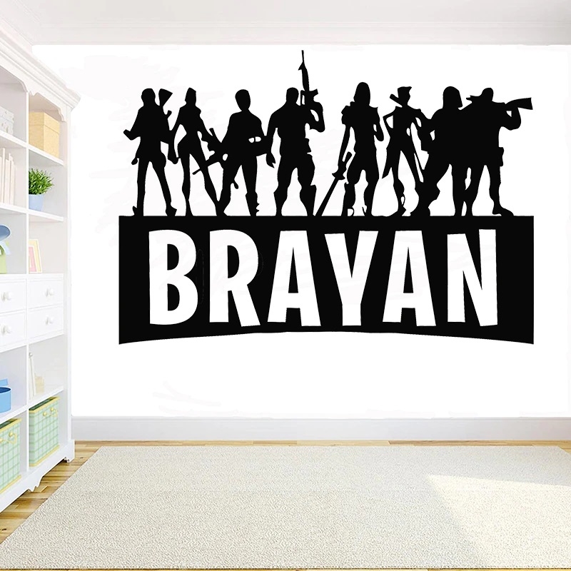 Wallsticker - Gaming / Personalised / Transparent