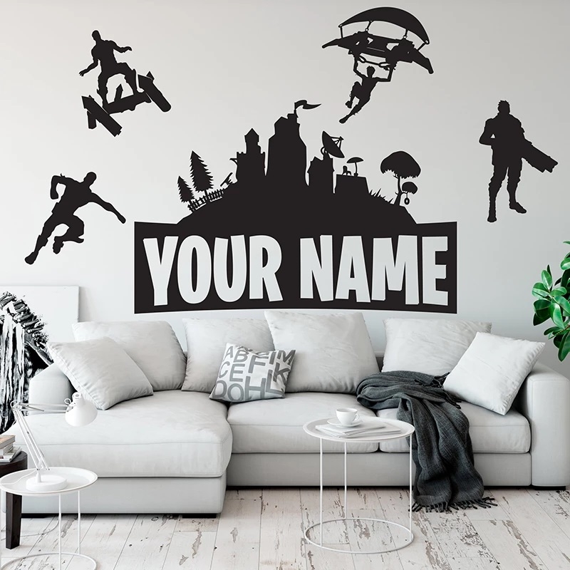 Wallstickers - Gaming / Personalised / 02 / Transparent