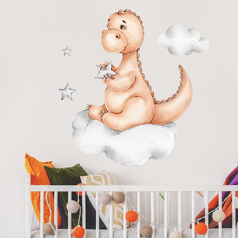 Wallsticker - Baby Dinosaur on Cloud