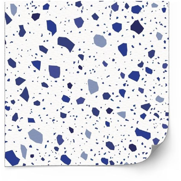 Tiles Sticker - Terrazzo Decals / Blue / 24 pcs