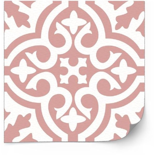 Tiles Sticker - Fireplace / Pink / 24 pcs