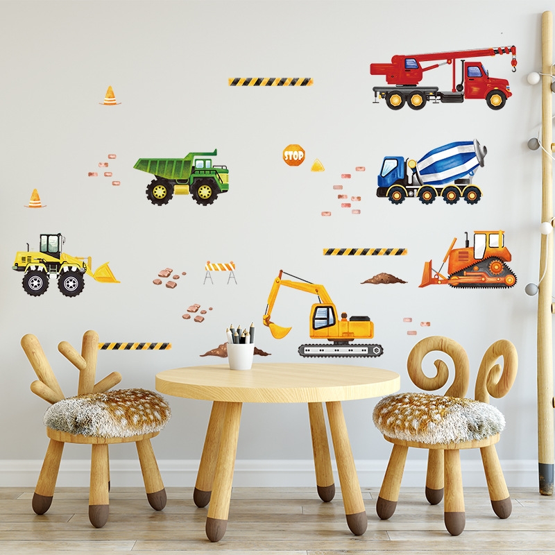 Wallstickers -  Watercolor vehicles