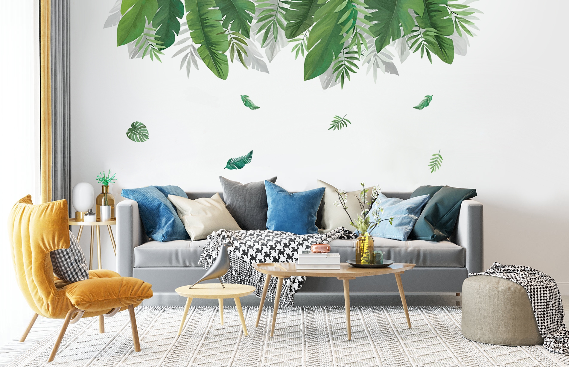 Wallsticker - Tropical Leaves
