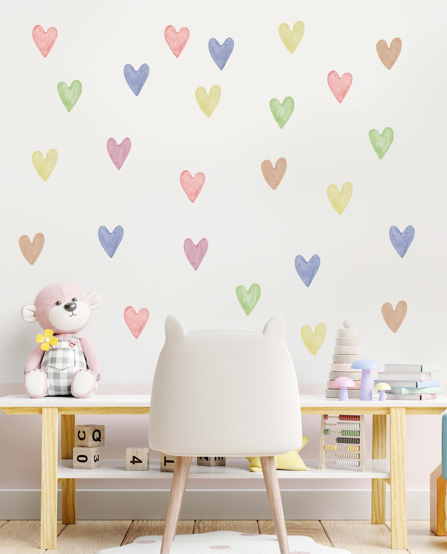 Wallsticker - Heart / Multicolour