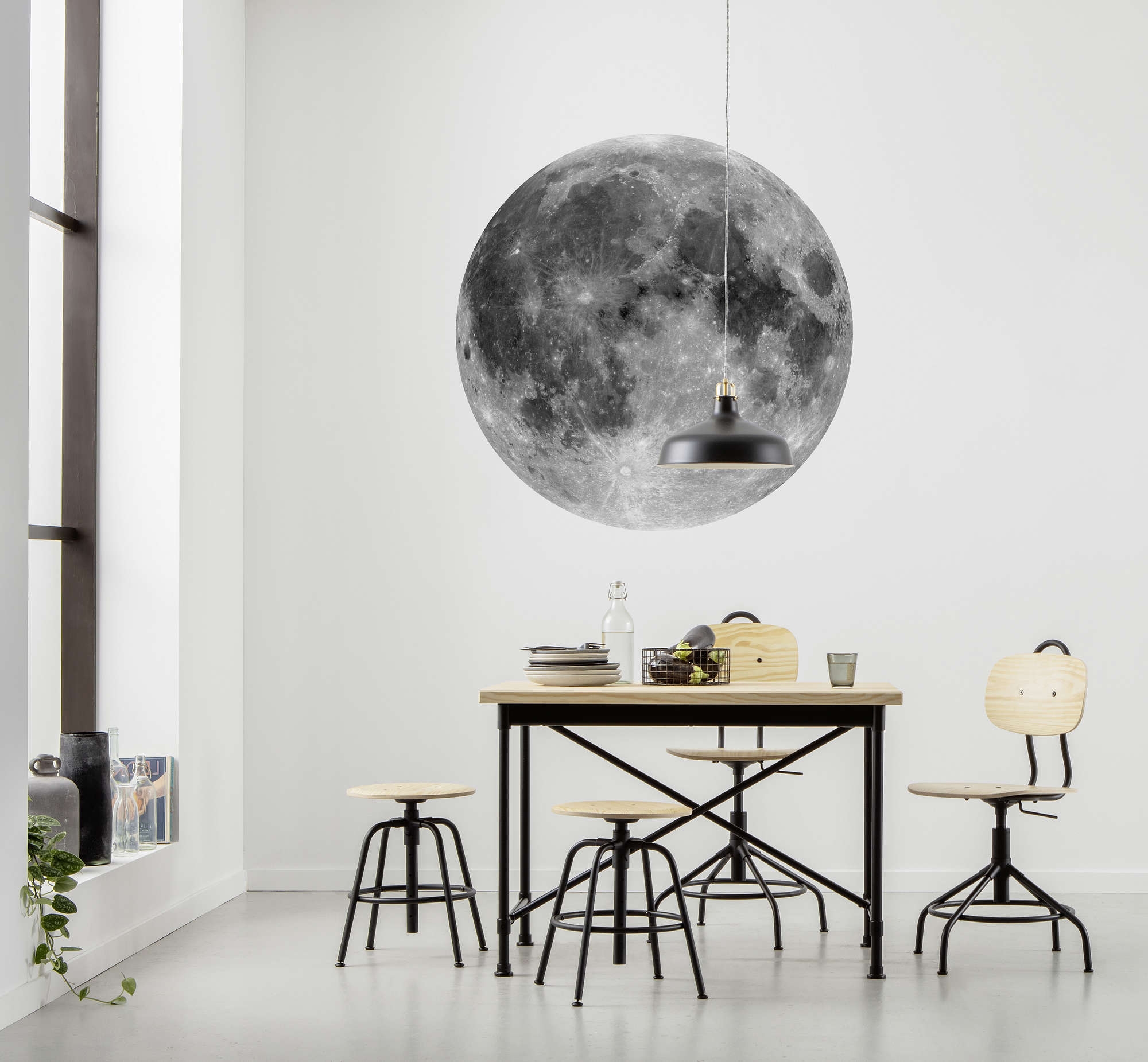 Wallsticker /  Moon / Round