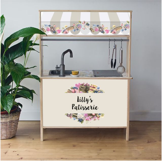 Self-adhesive decals for Ikea Duktig – personal stickers for play kitchens – Patisserie