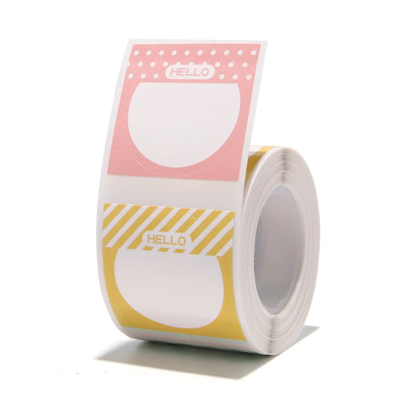 NIIMBOT Label Stickers B1 / B21 / B3 Series 31 x 31 mm / 220 pcs / Hello Tag Design  (MULTI-COLOUR)