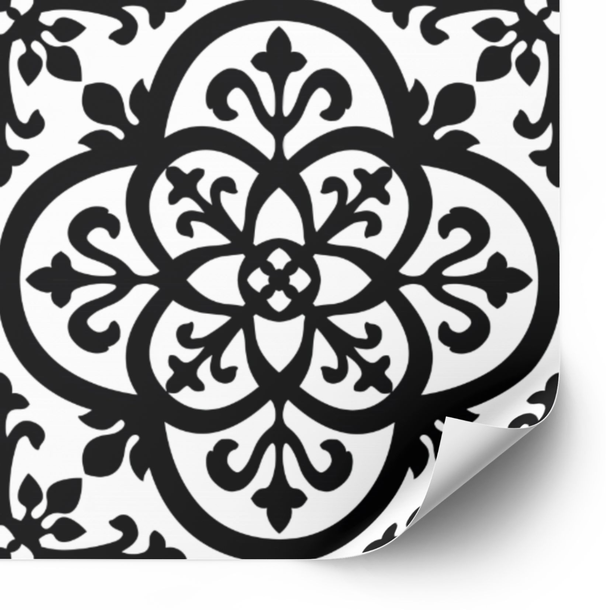 Tiles Sticker - Black and White / 24 pcs