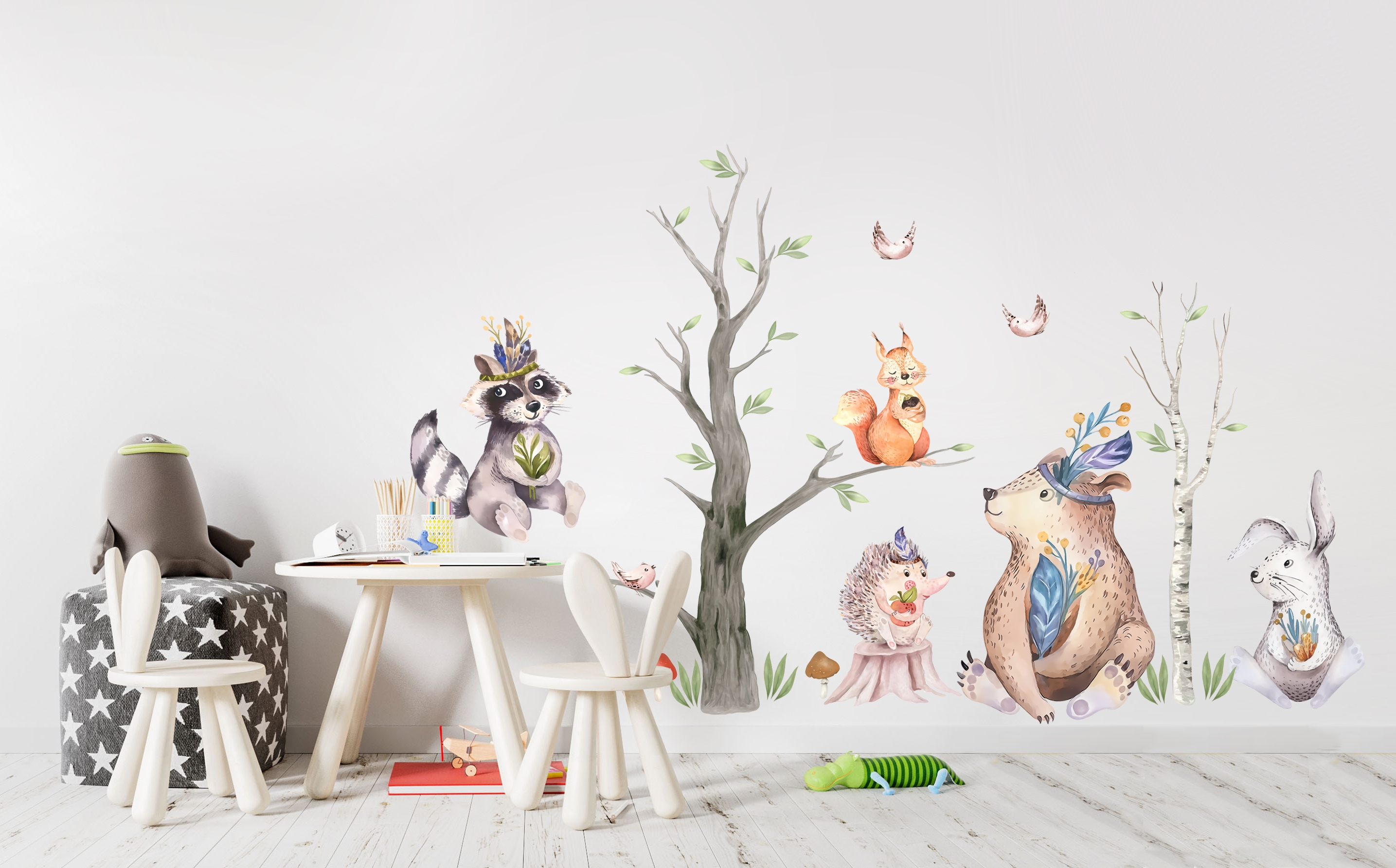 Wallsticker - Forest Bear and his Friends