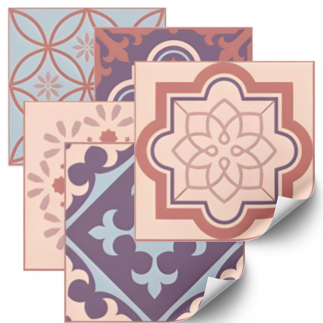 Tiles Sticker - Classic Red / 24 pcs
