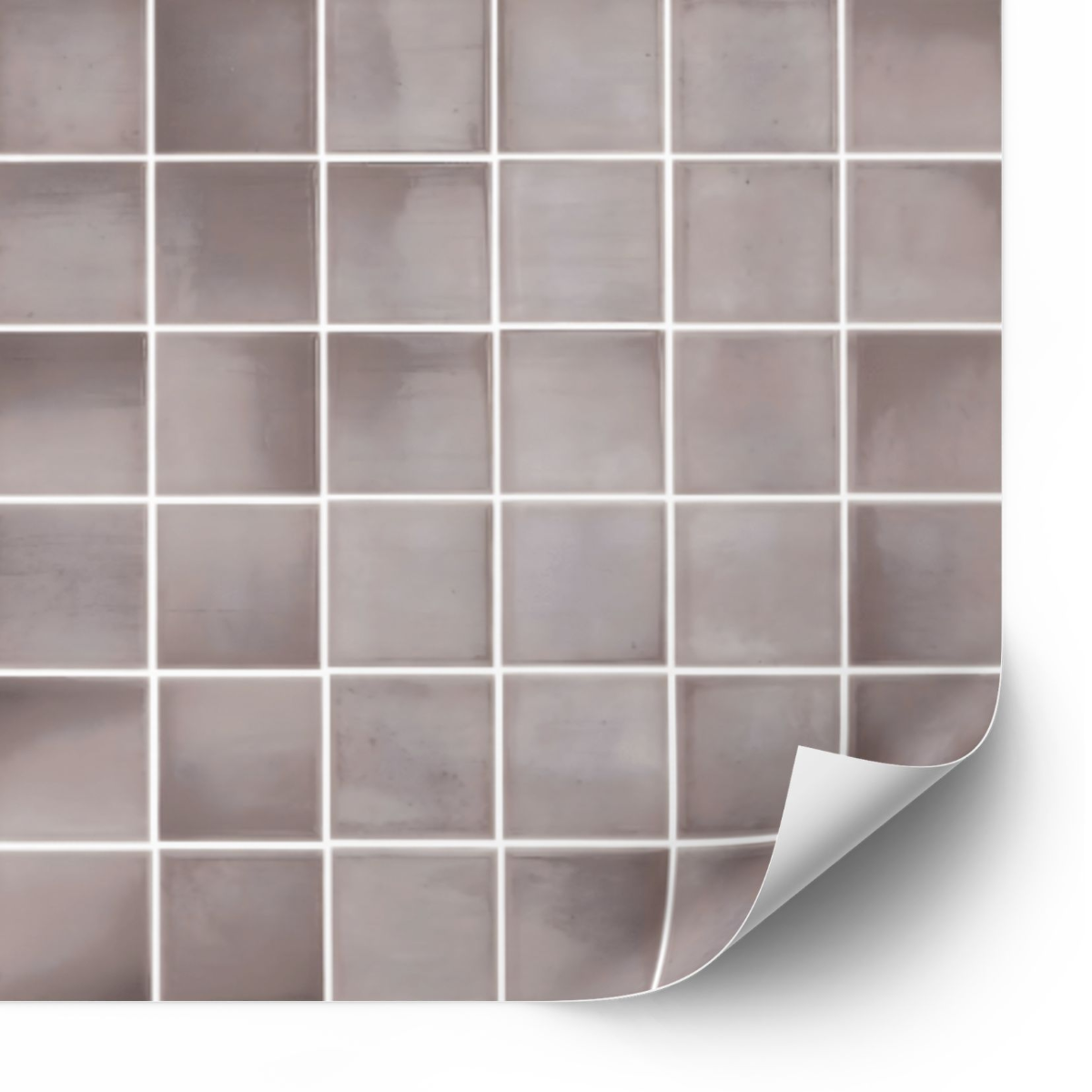 Tiles Sticker - Chocolate Brown  / 24 pcs