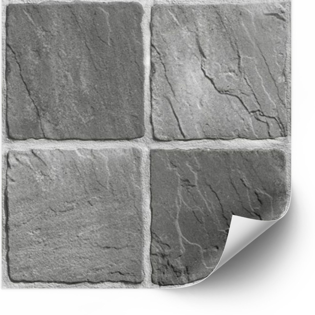 Tiles Sticker - Natural Stone Grey / 24 pcs
