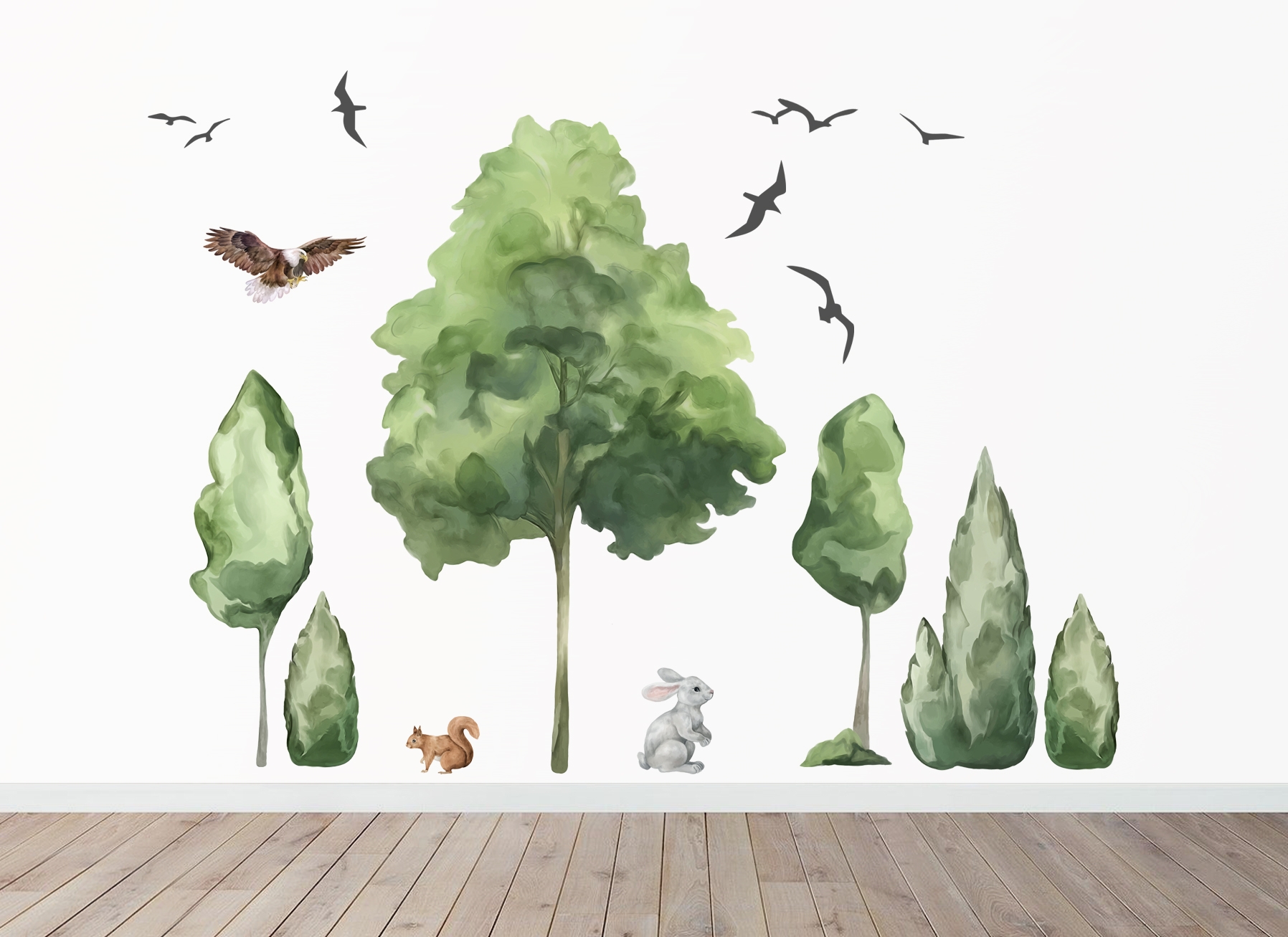 Wallsticker - Birds and Trees