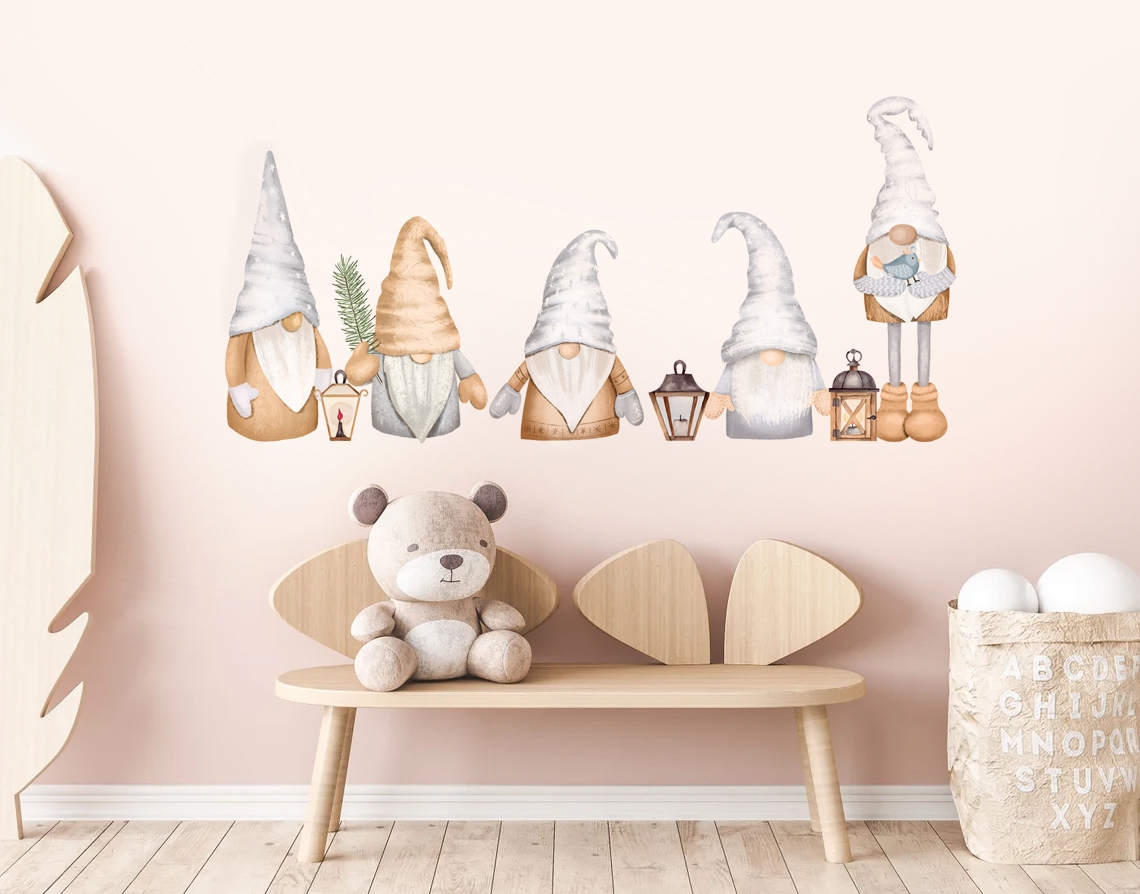 Wallsticker - Christmas Gnome