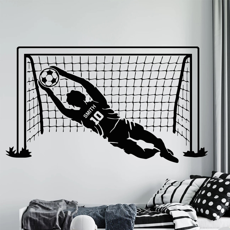 Wallstickers -  Football Goalkeeper / Personalised