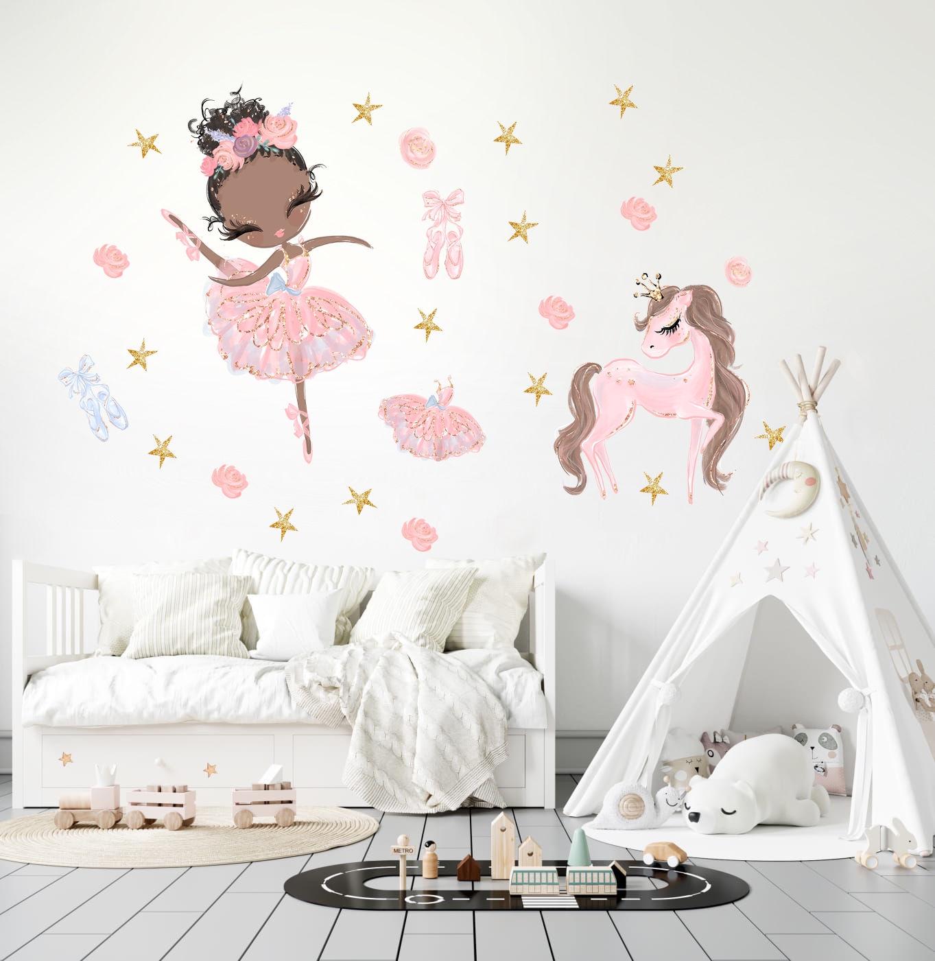Wallsticker - Ballerina and Unicorn / 02