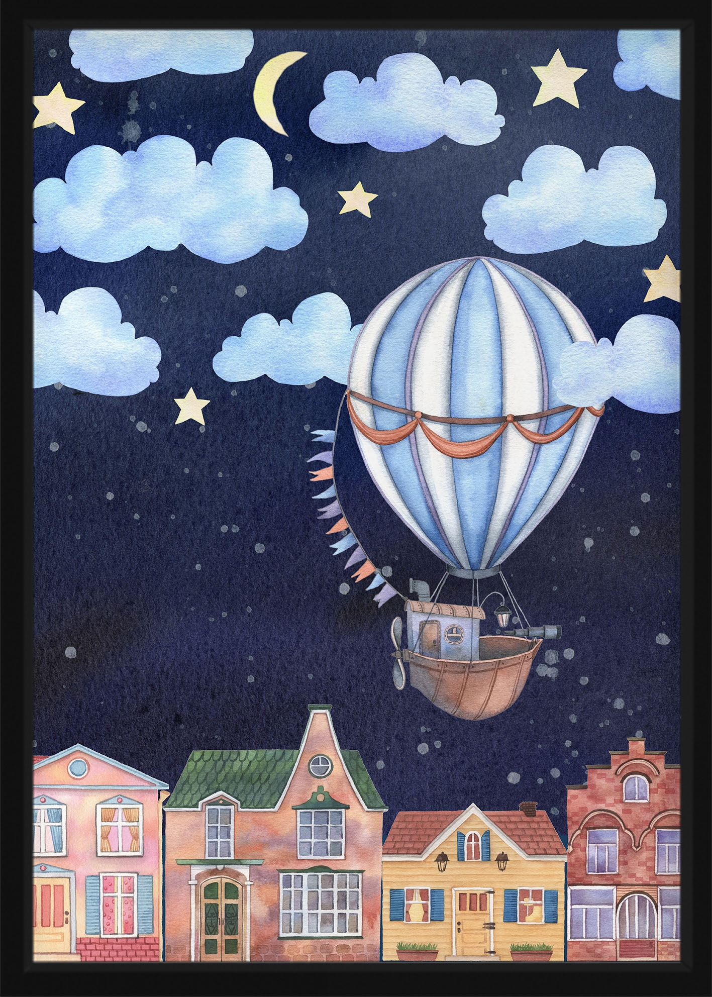 Poster - Hot Air Balloon in the Sky
