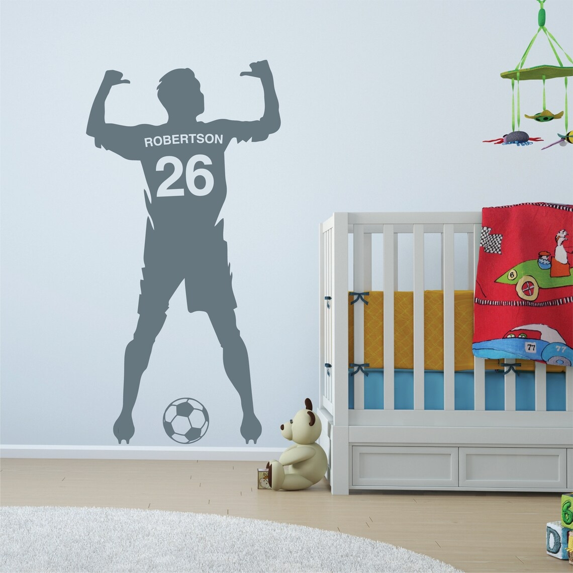 Wallsticker – Footballer / Personalised