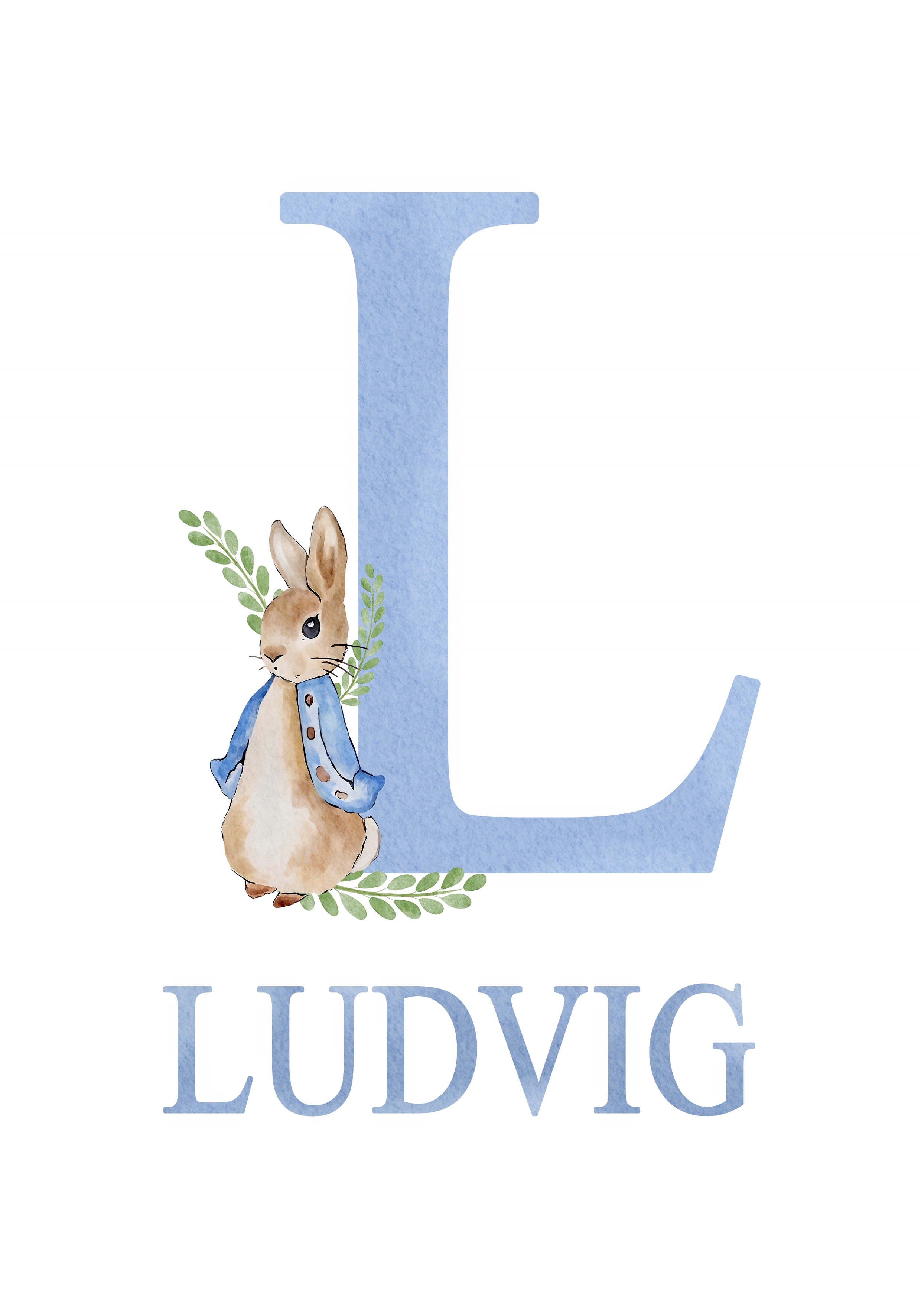 Poster -  Rabbit / Personalised