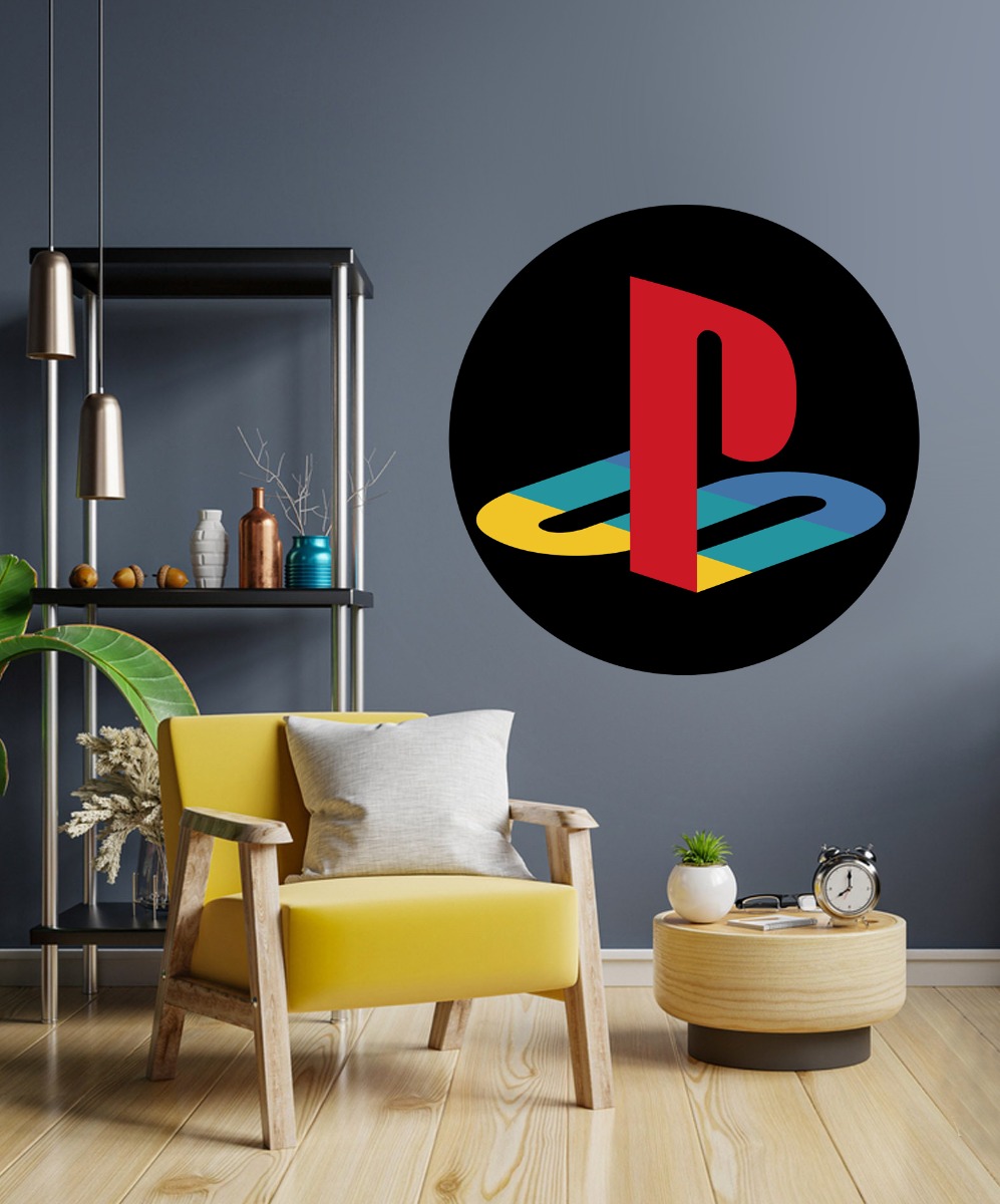 Wallsticker -  PlayStation / Round