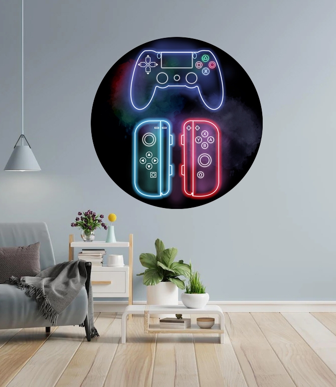 Wallsticker -  Joysticks / Round