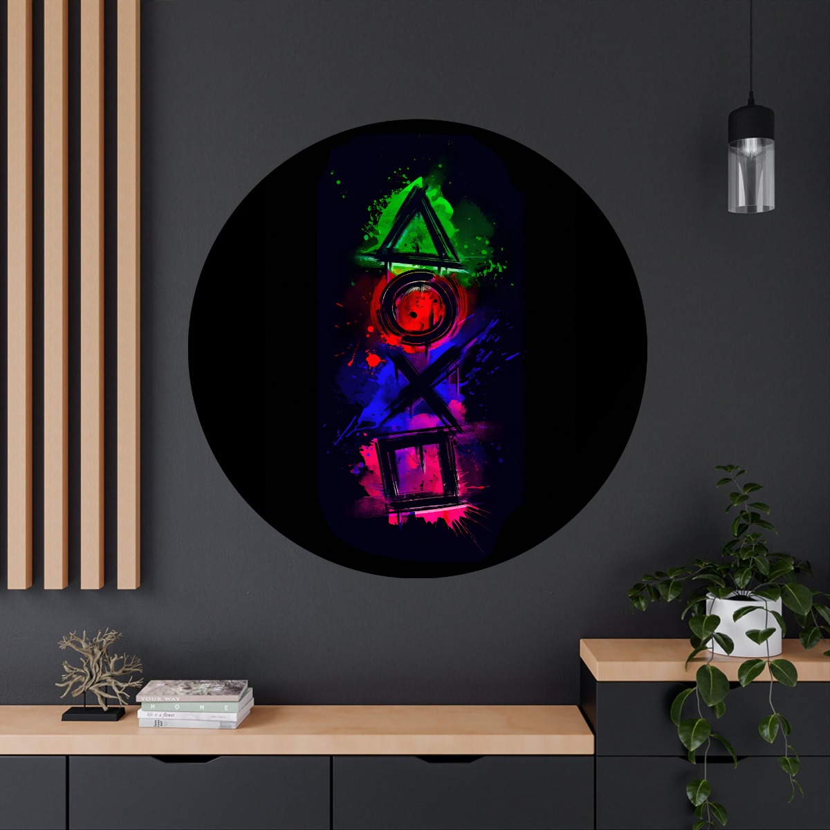 Wallsticker -  Gaming Symbols / Round / 05