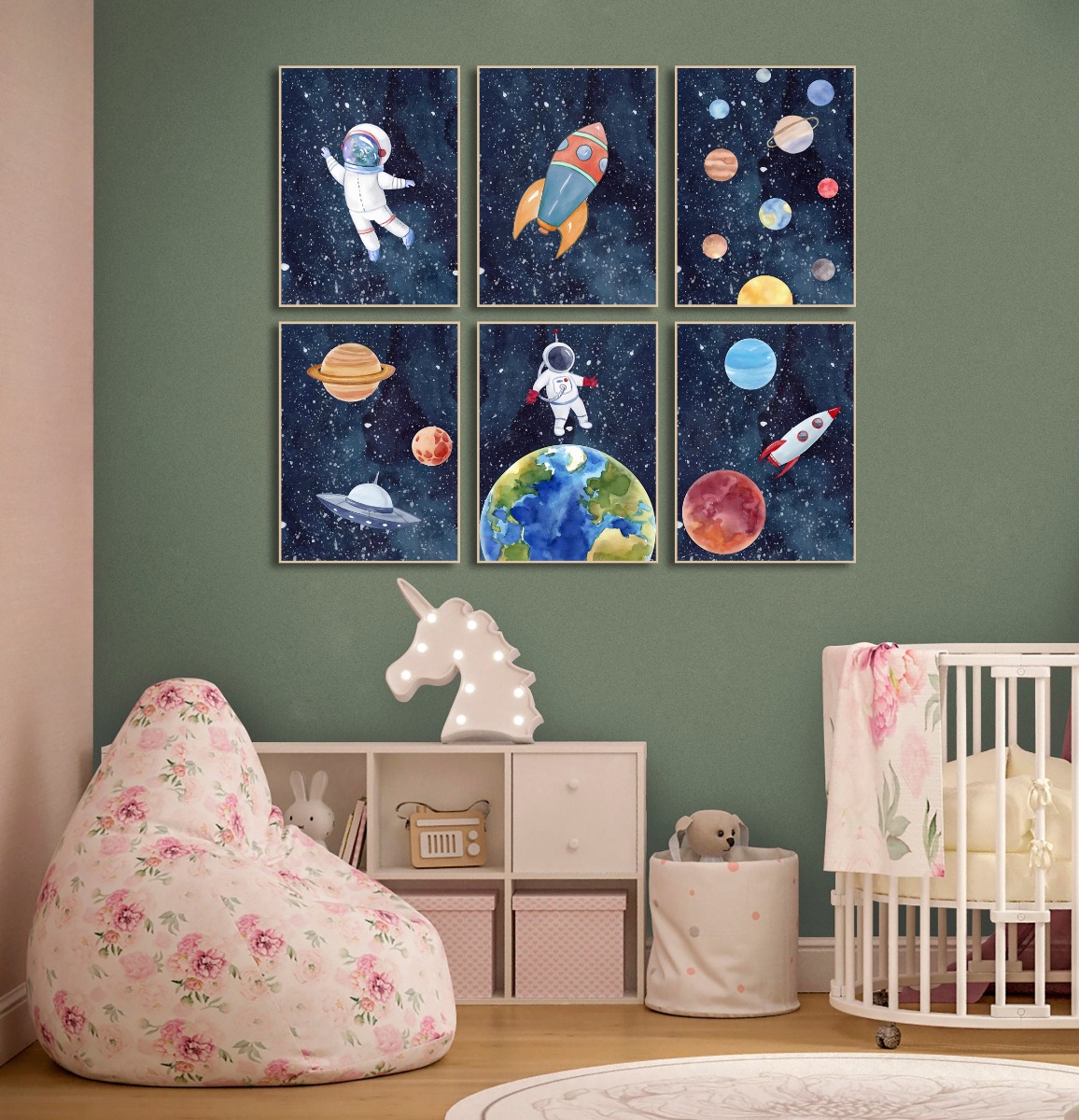 Posters - Space and Astronauts / Set of 6