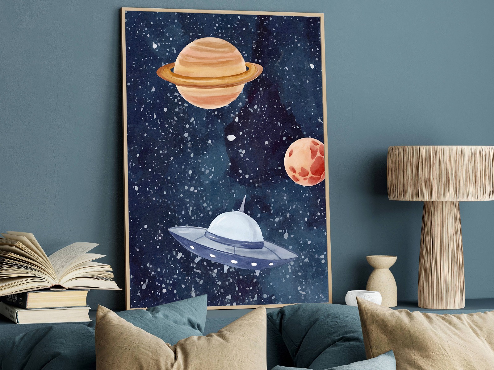 Poster – Planets and Spaceship