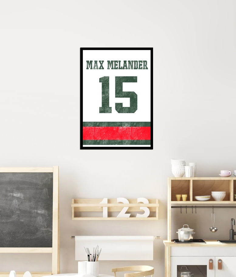 Poster -  Hockey Player  / Personalised