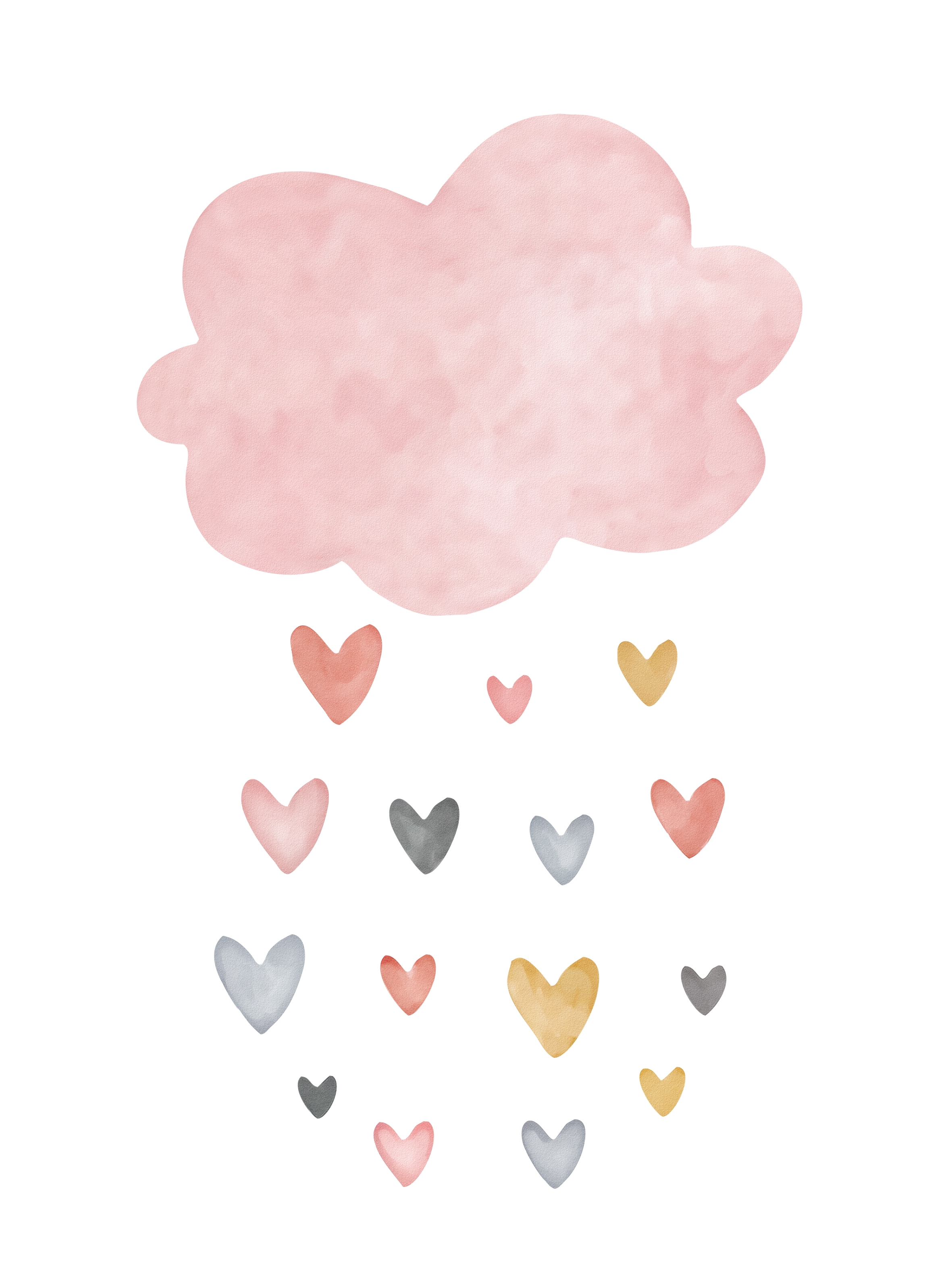 Poster - Cloud and Hearts