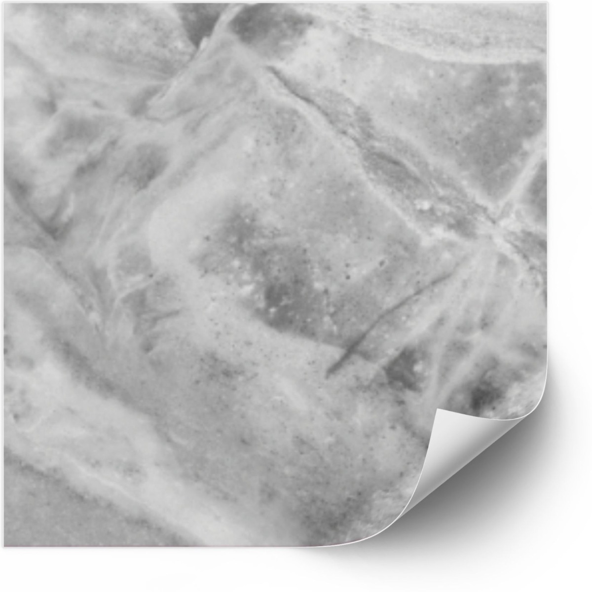 Tiles Sticker -  White and Grey / Peel and Stick / 24 pcs