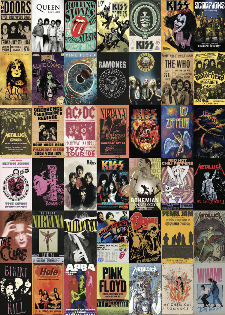 Poster - Retro Punk & Classic Rock