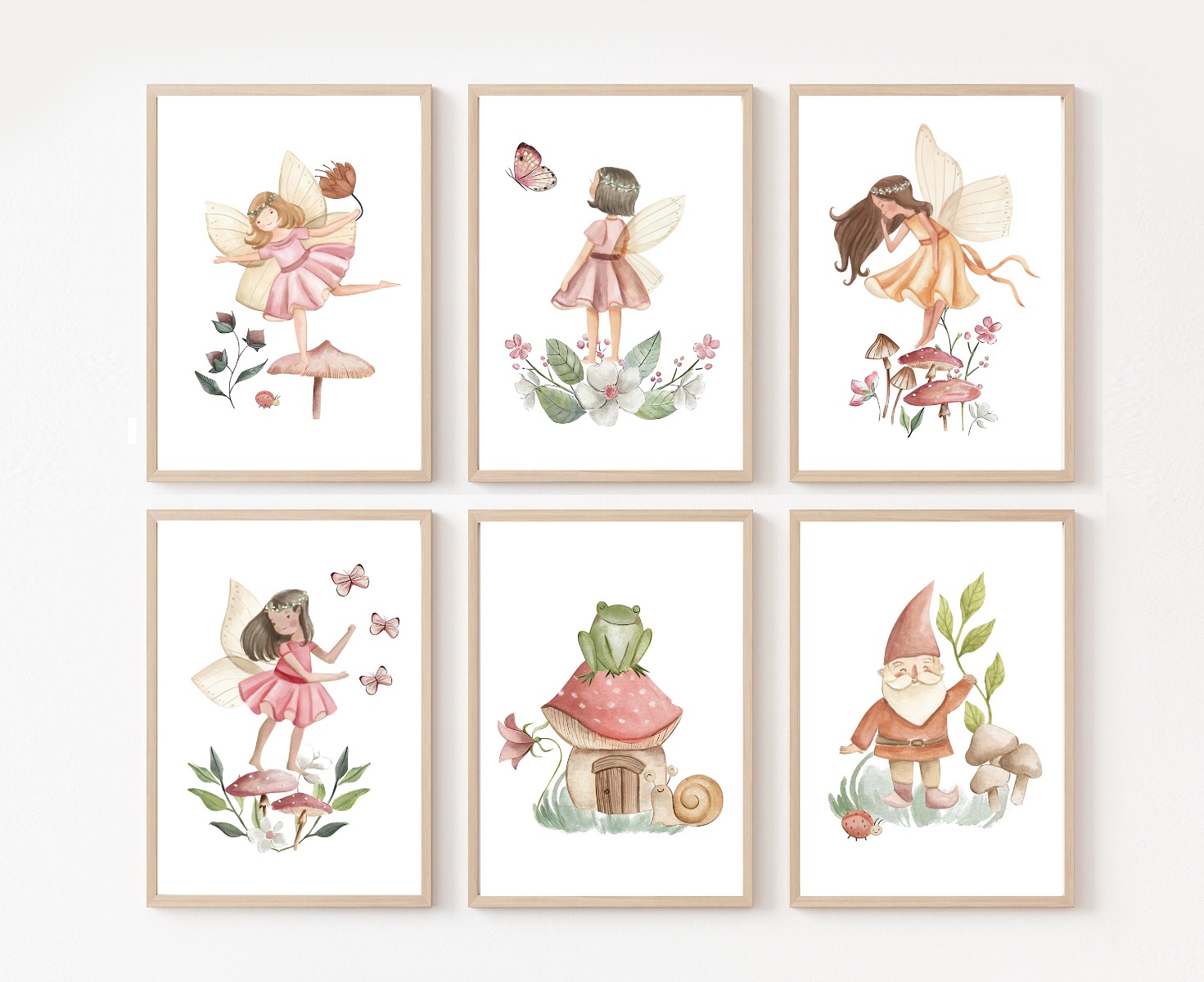 Posters - Fairy and Butterflies / Set of 6