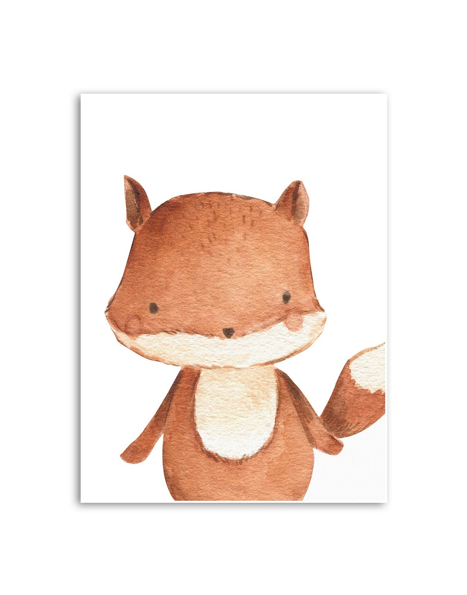 Poster – Cozy Fox: A Warm Smile