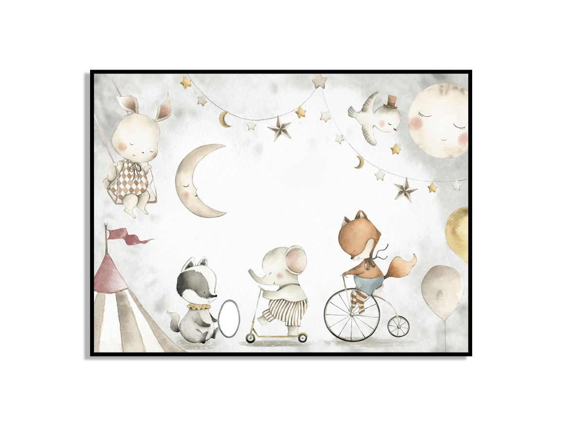 Poster - Swinging Rabbit