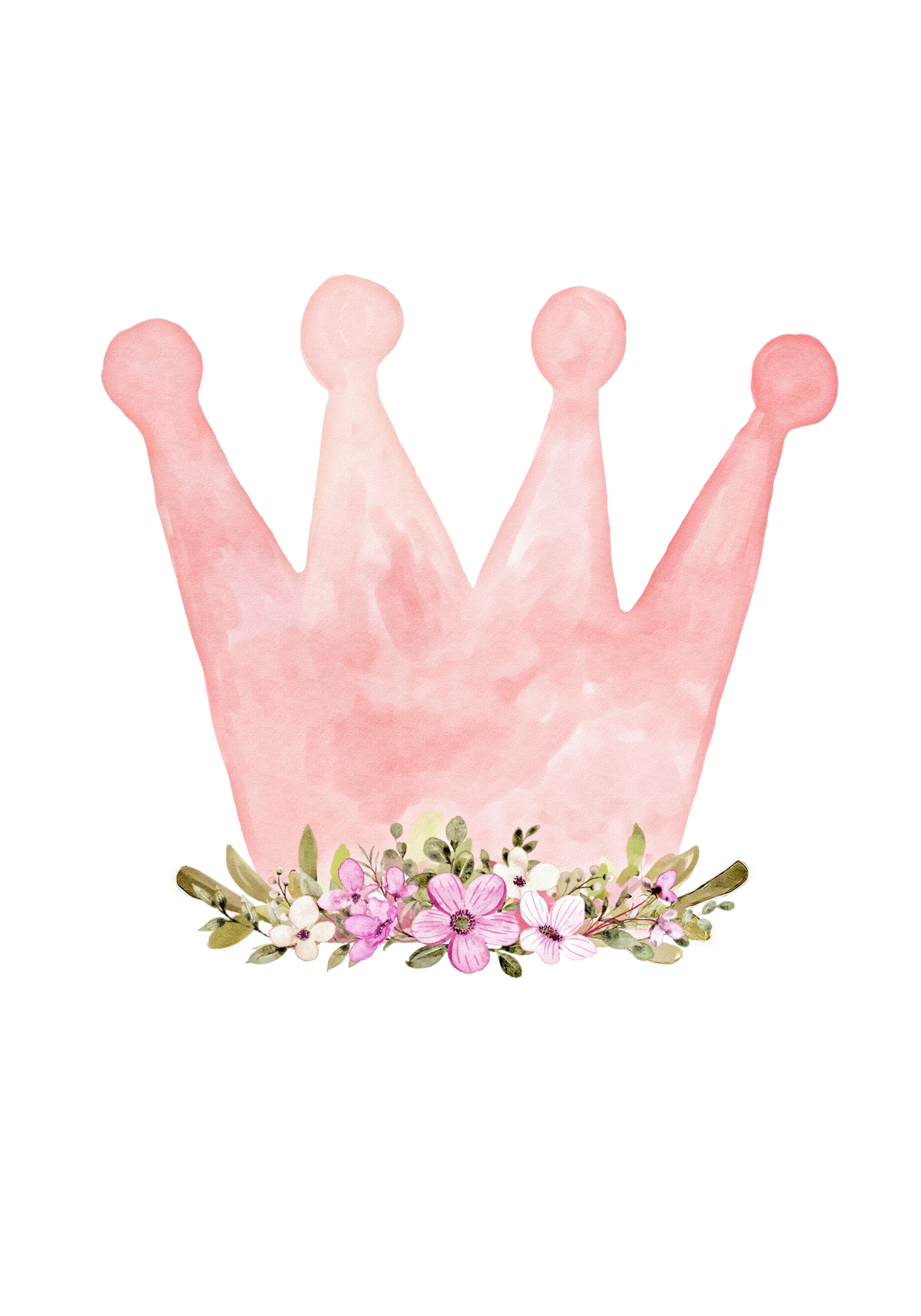Poster - Crown   / Pink